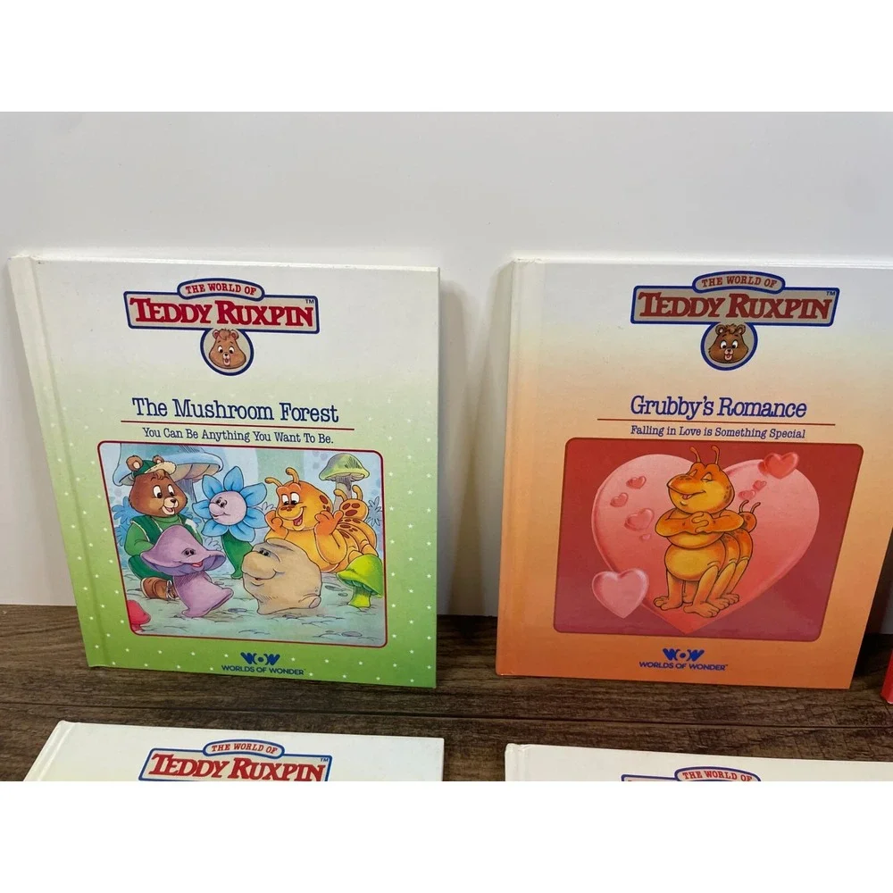 Vintage Lot of 8 Teddy Ruxpin Hardcover Books NO CASSETTES